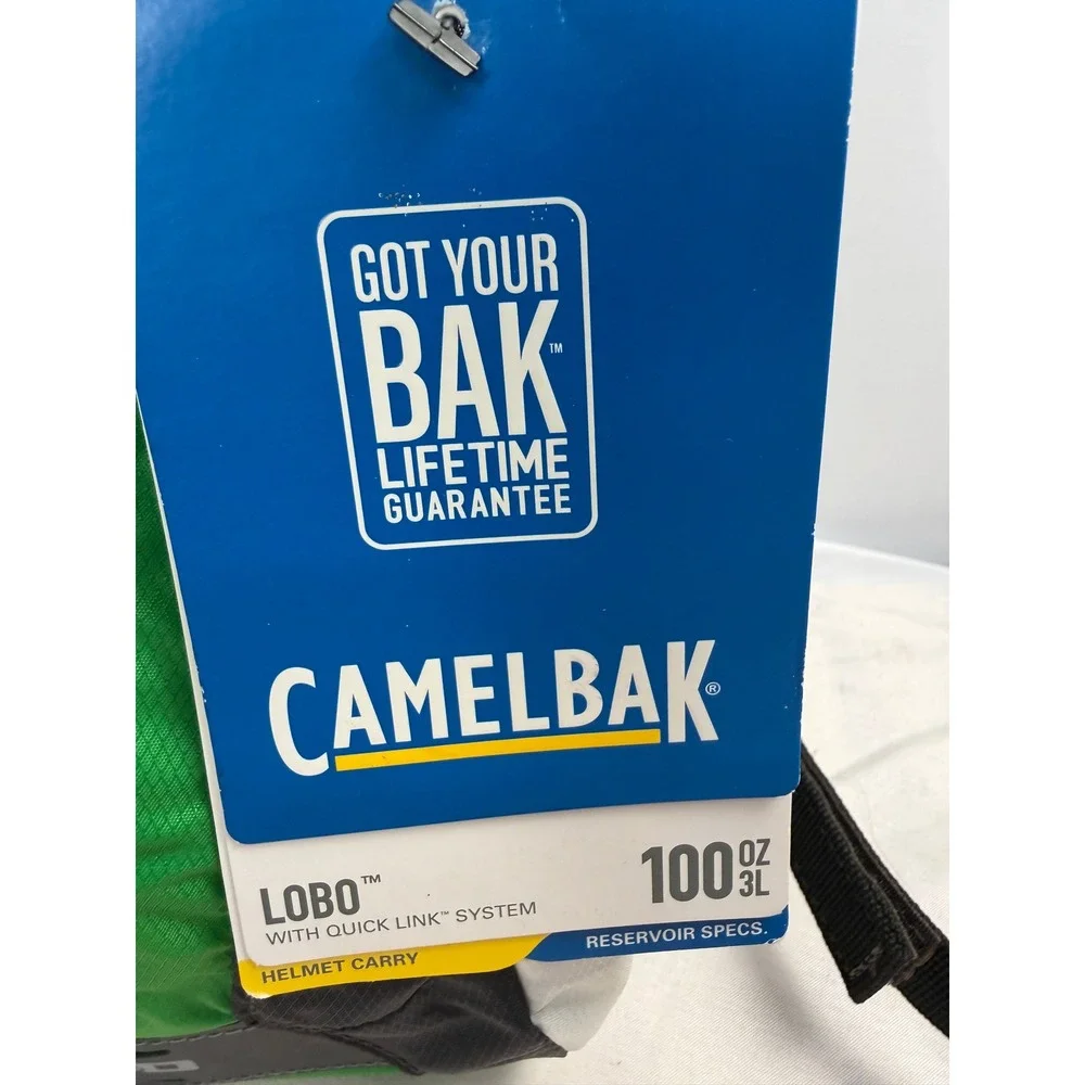 CamelBak Lobo Hydration Pack 100oz 3L Green White Black Mountain Bike Backpack